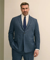 Brooks Brothers Explorer Collection Big & Tall Wool Overcheck Suit Jacket