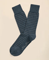 Cotton Blend Striped Socks