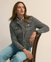 Cotton Blend Tweed Jacket