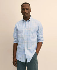 Stretch Non-Iron Poplin Polo Button-Down, Sport Shirt