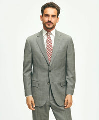 Traditional Fit 1818 Windowpane Suit In Wool