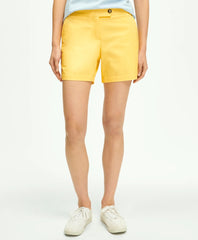 Stretch Cotton Twill Shorts
