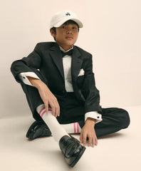 Boys Prep Stretch Wool Tuxedo Pants
