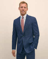 Brooks Brothers Explorer Collection Classic Fit Wool Check Suit Jacket