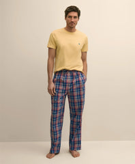 Cotton Broadcloth Madras Lounge Pants