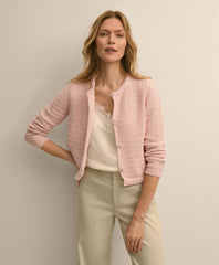 Mercerized Cotton Crochet Sweater Jacket