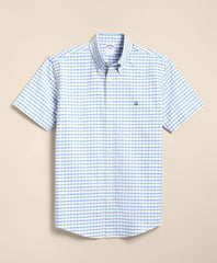 Non-Iron Oxford Polo Button-Down, Short-Sleeve Sport Shirt