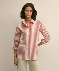 Oversized Cotton Pinstripe Shirt