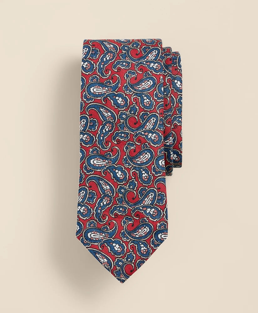 Linen Paisley Tie
