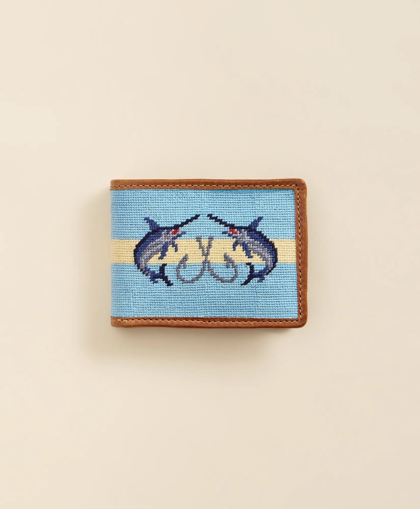 Smathers & Branson Needlepoint Marlin Wallet