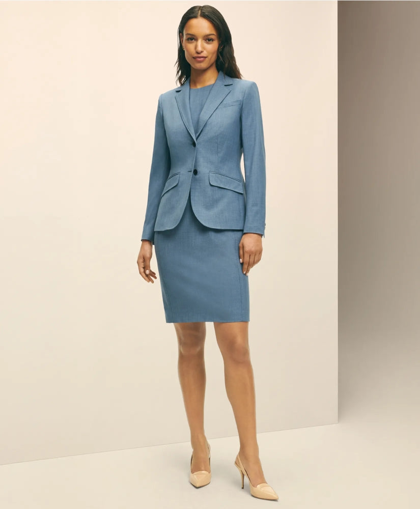 The Essentials Brooks Brothers Stretch Wool Sheath Dress