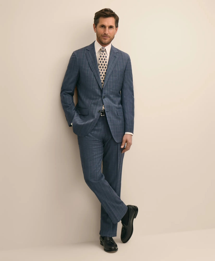 Traditional Fit Wool Check 1818 Suit