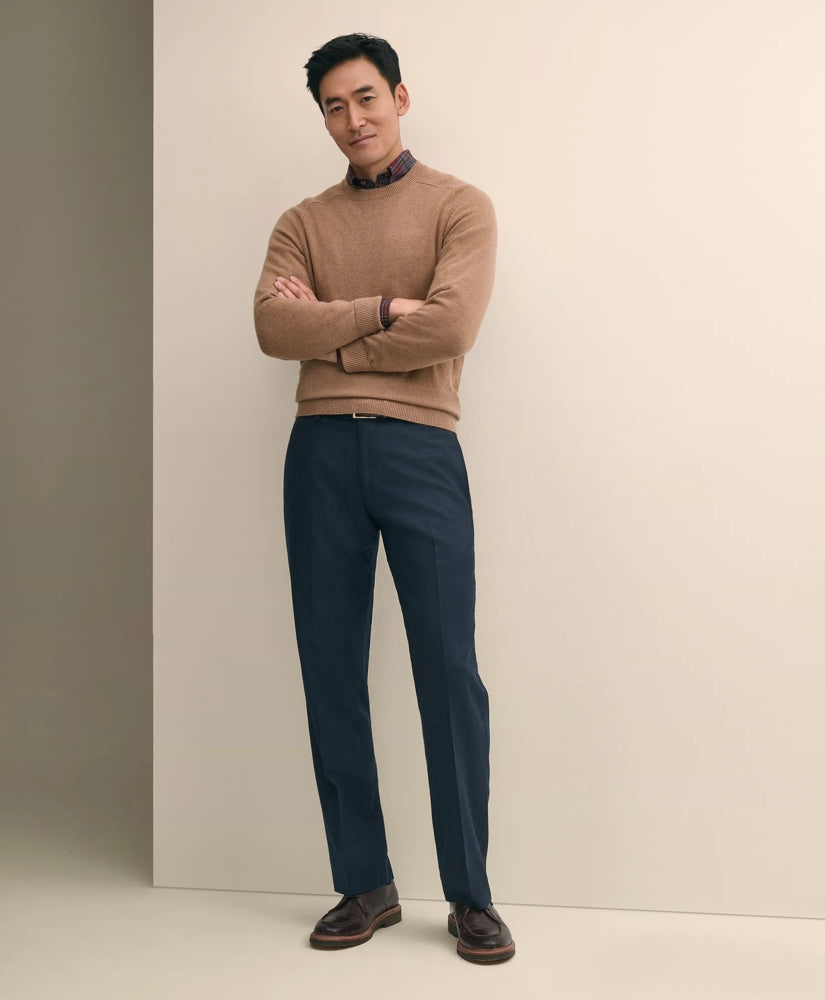 Traditional Fit Wool Flannel Dress Pants