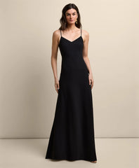 V-Neck Spaghetti Strap Gown